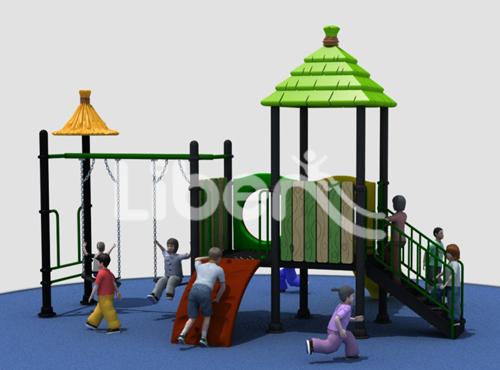 slide and swing set