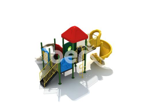 ASTM Standard Children Playground Equipment with Spiral Slide