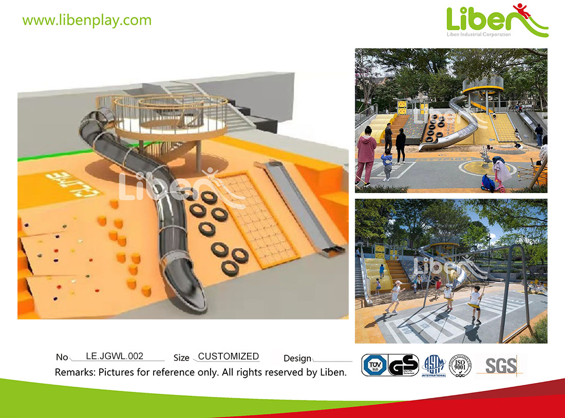 LE.JGWL.002 Children Street Park Customized Stainless Steel Playground.jpg