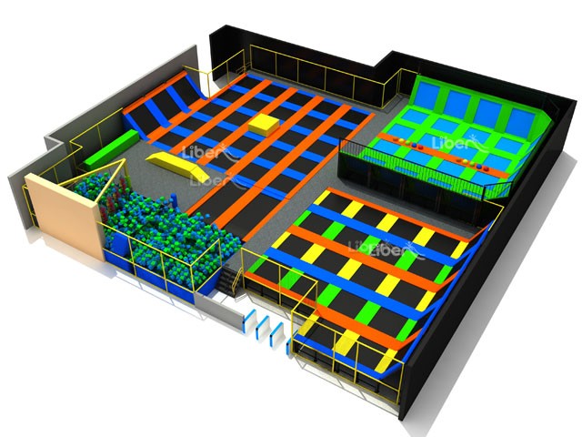 Large Trampoline Park Design