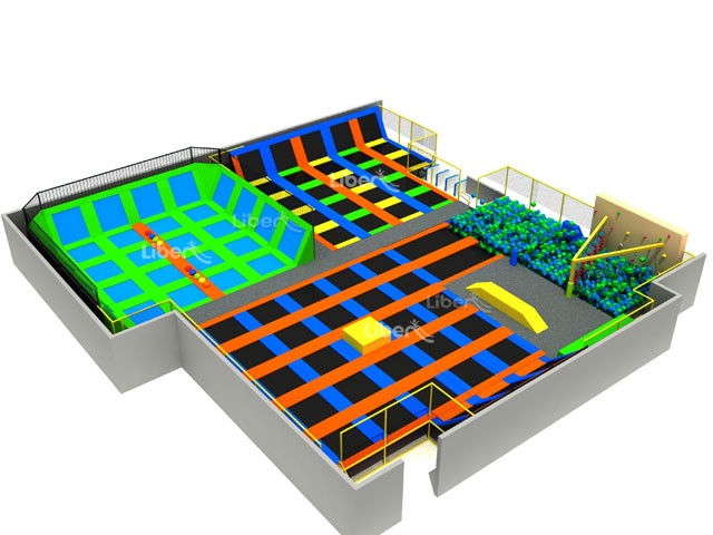 Large Trampoline Park Design