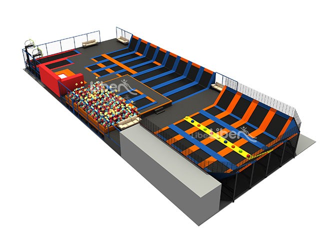 Skyzone Type China Indoor Large Trampoline Park Design