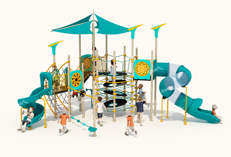  outdoor climbing set playground slide school physical activity exercise playset