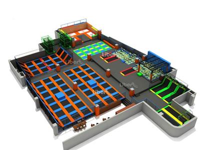 ASTM Large Customize Trampoline Park 